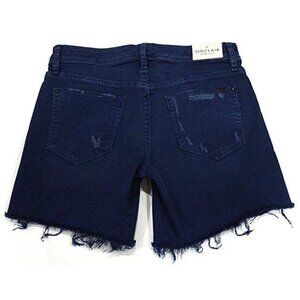 SINCLAIR Denim JEAN Shorts CUT-OFFS Dark Blue DISTRESS 28